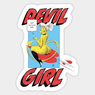 Devil Girl Sticker